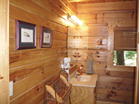 log cabin rental resort kayaking