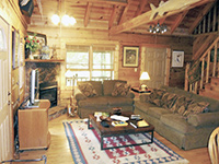 resort log cabin rental mountain