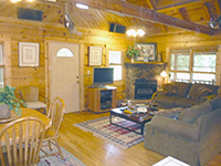 Kentucky log cabin rental jacuzzi